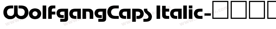 WolfgangCaps Italic字体转换